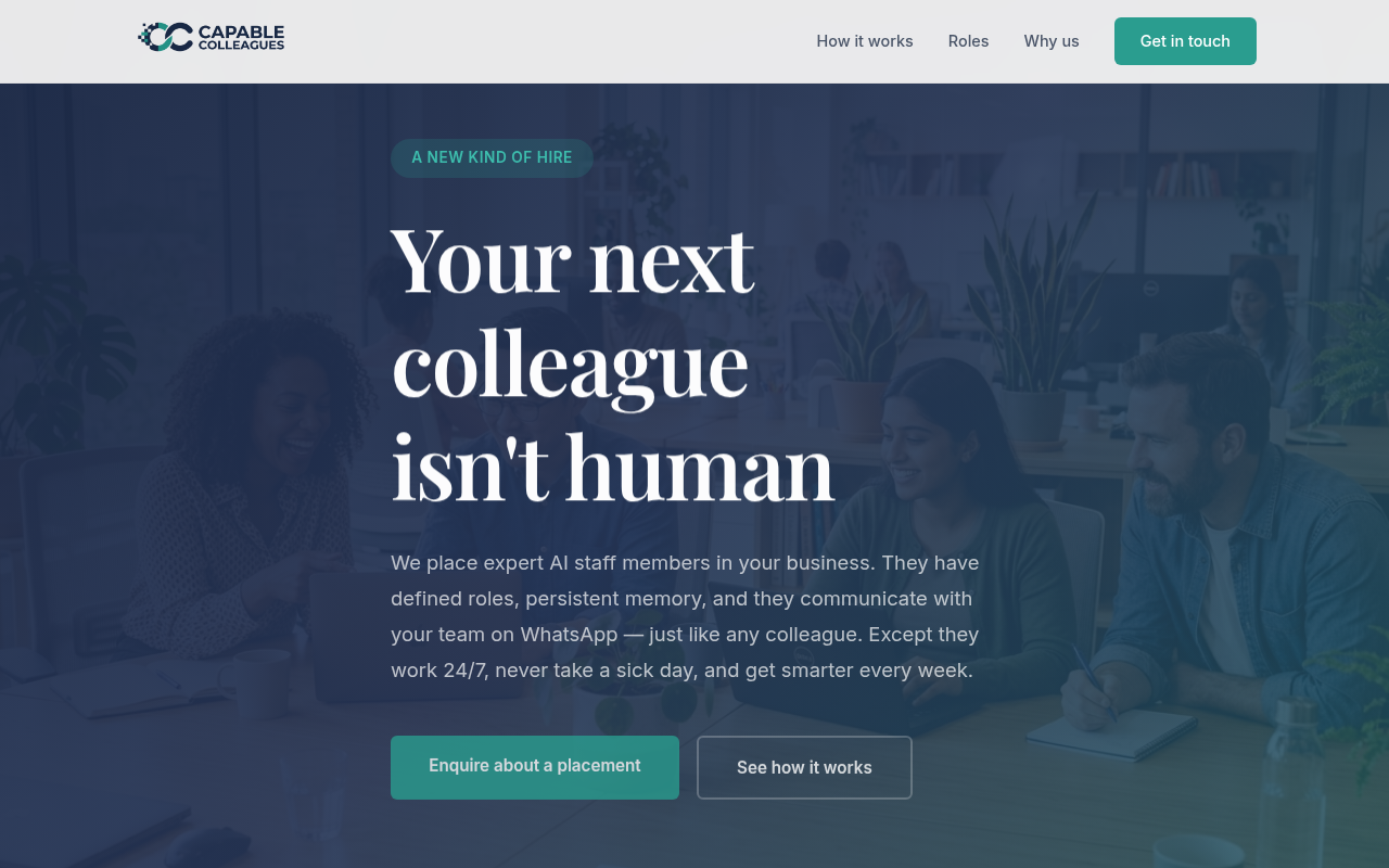 Capable Colleagues — AI staffing